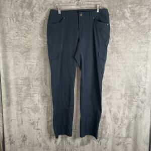 Kuhl Free Flex Roll Up Straight Leg Performance Cargo SZ 12R Rainstorm Blue
